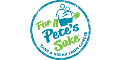 For Pete's Sake, Take a Break from Cancer, logo.
