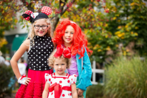 Photo of Three Trick or Treaters. Click Here for Amazing Fall Specials!