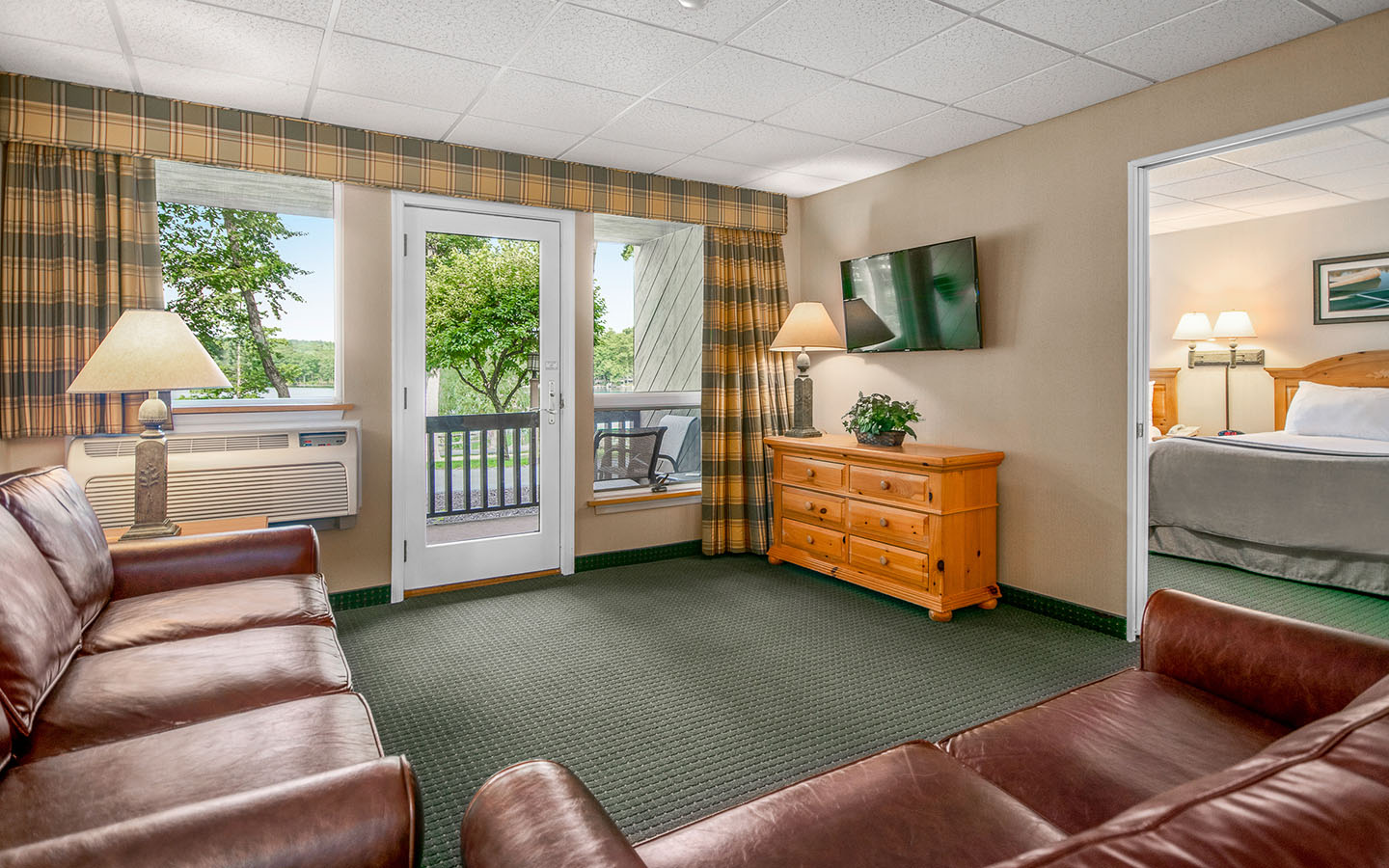 Edgewater Suite with living room.