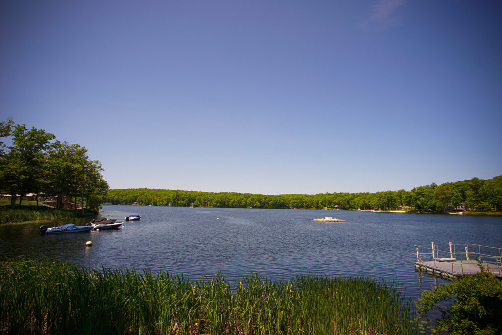 Lake Teedyuskung in spring/summer.