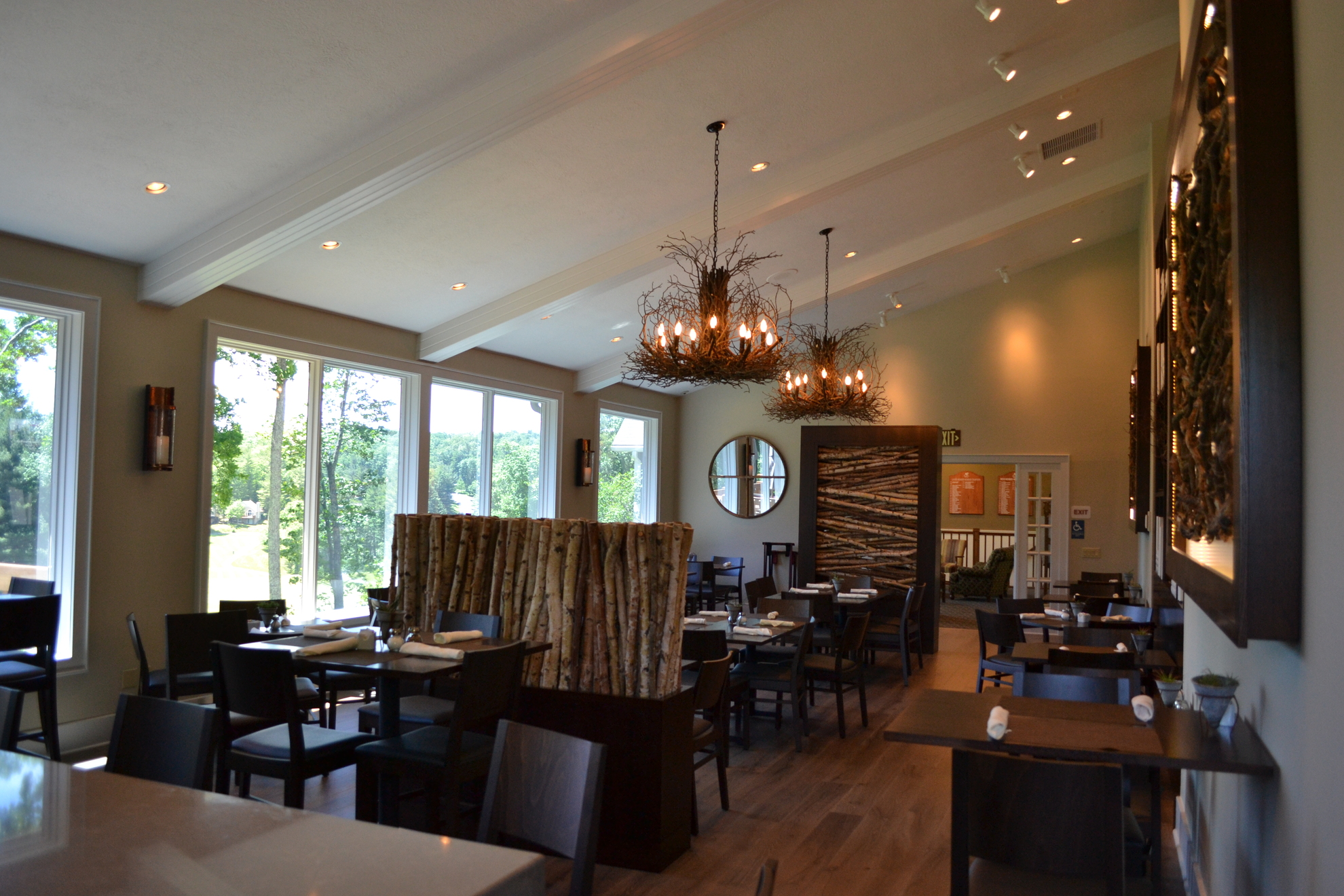 Indoor dining room.