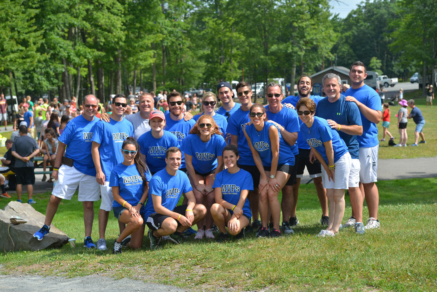 Group photo of MVPs team outside.