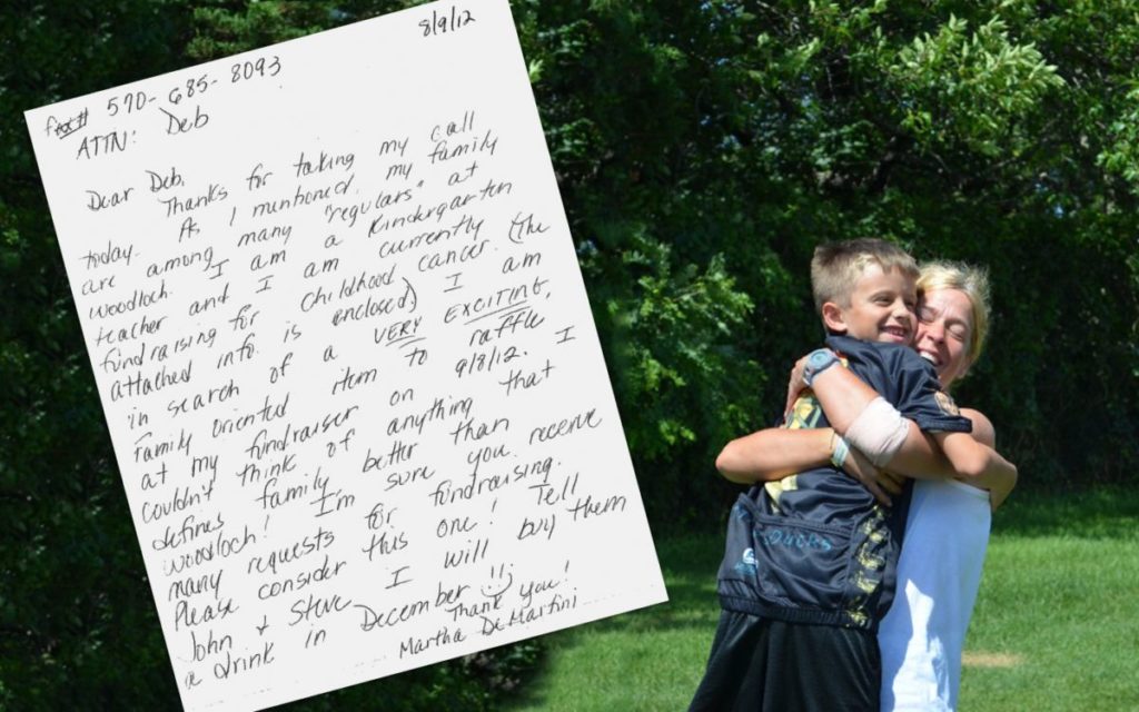 Boy and mother hugging. Guest review/miracle letter.