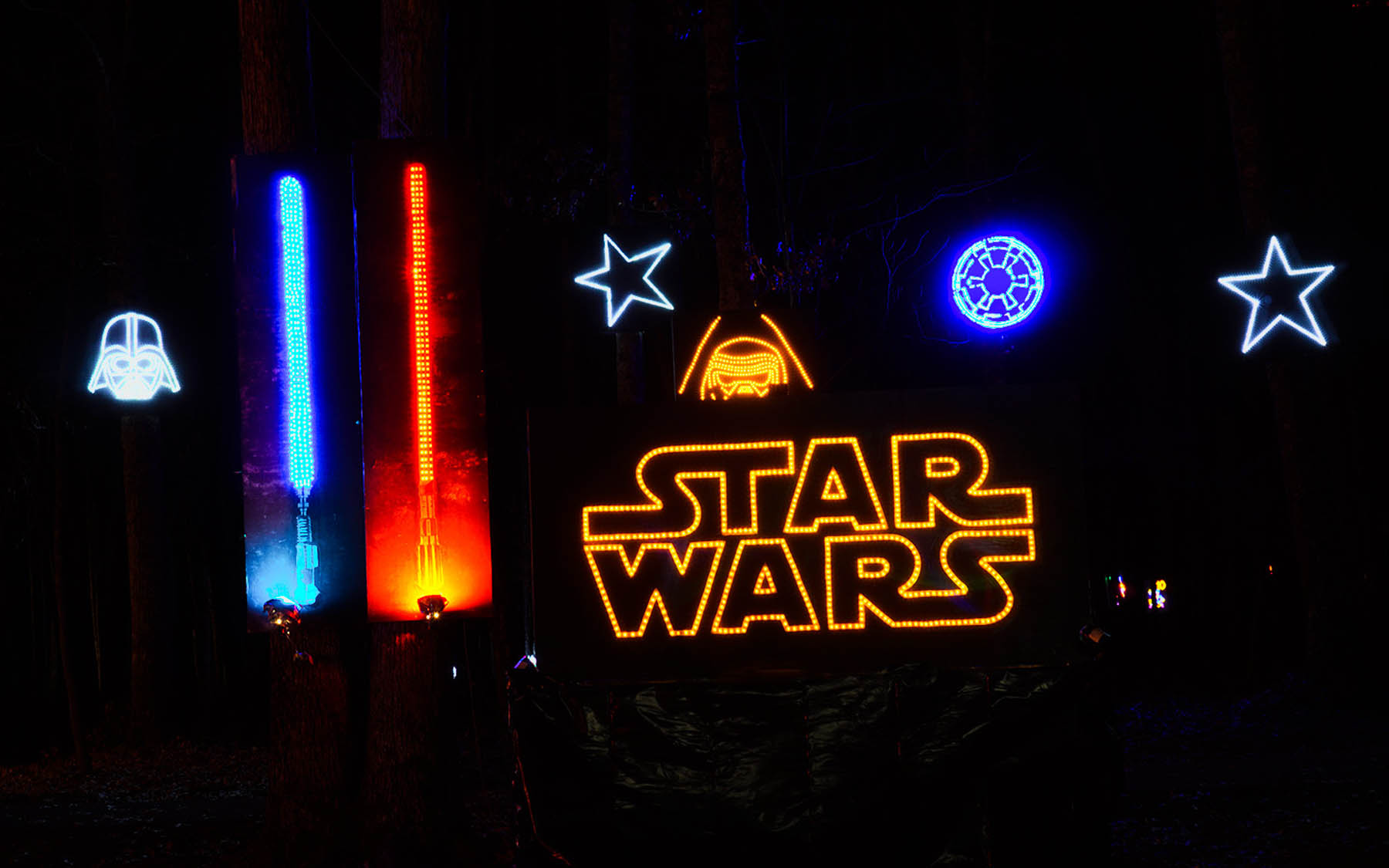 Star Wars holiday lights.