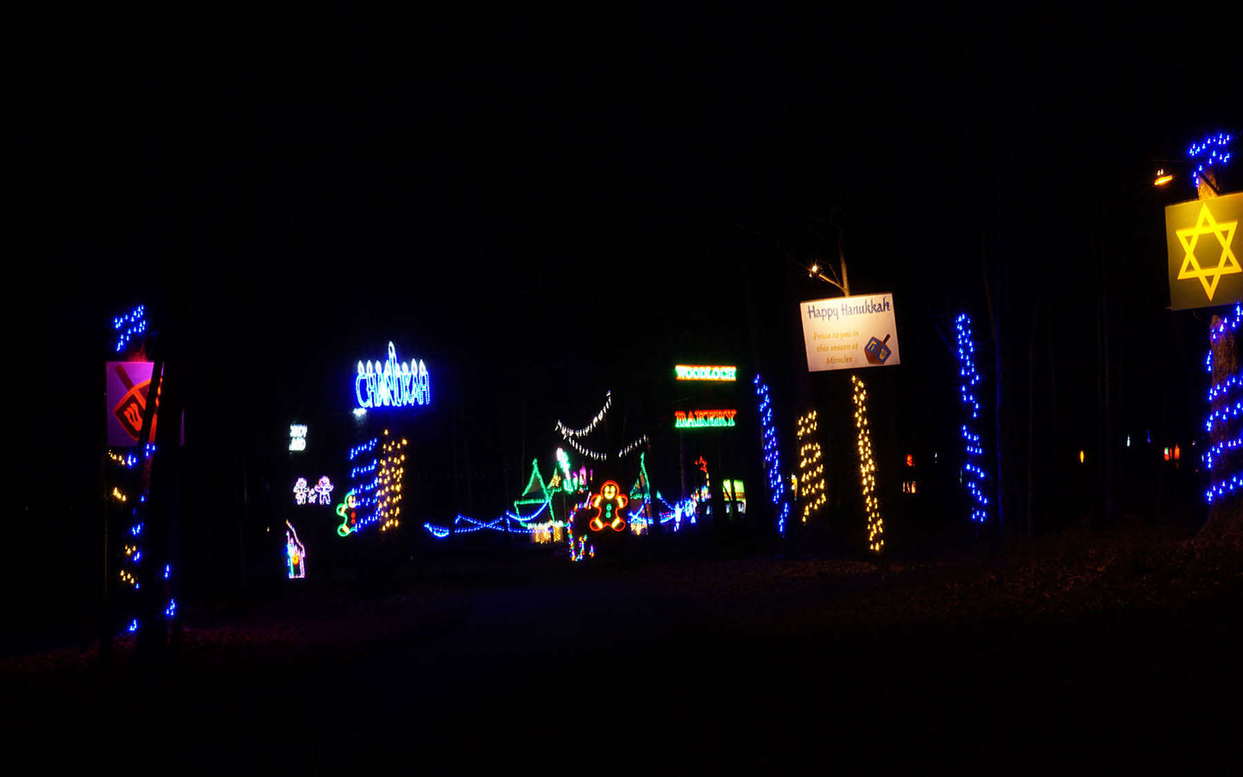 Holiday lights.