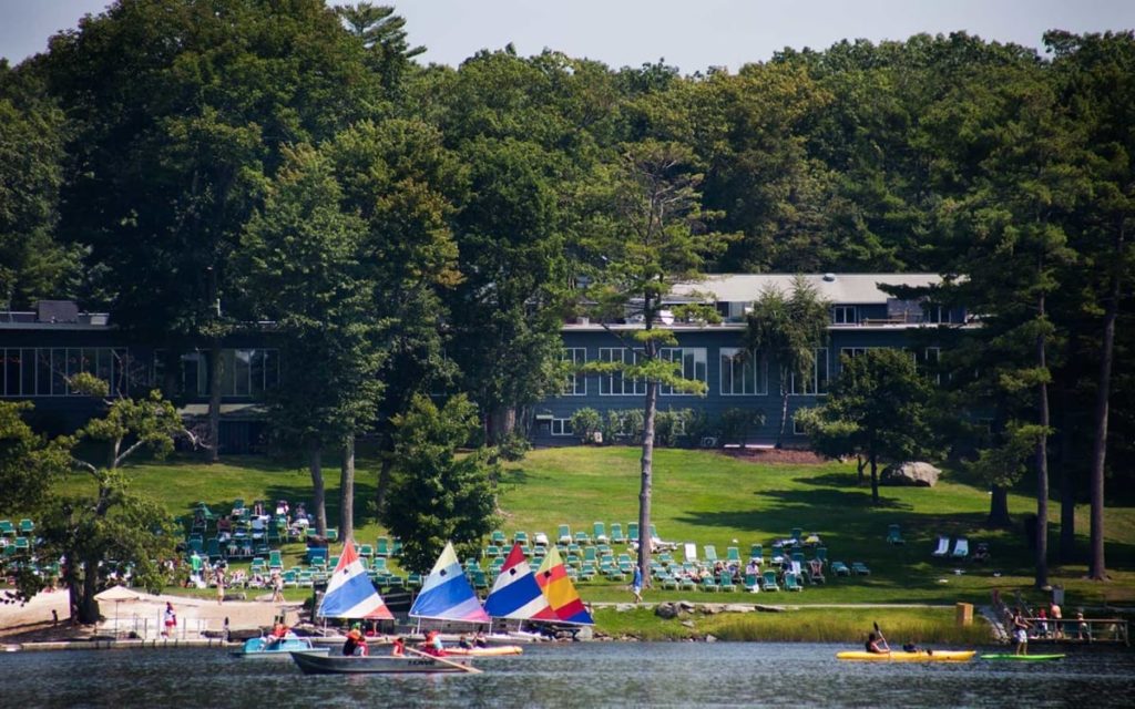 View of Woodloch from Lake Teedyuskung.