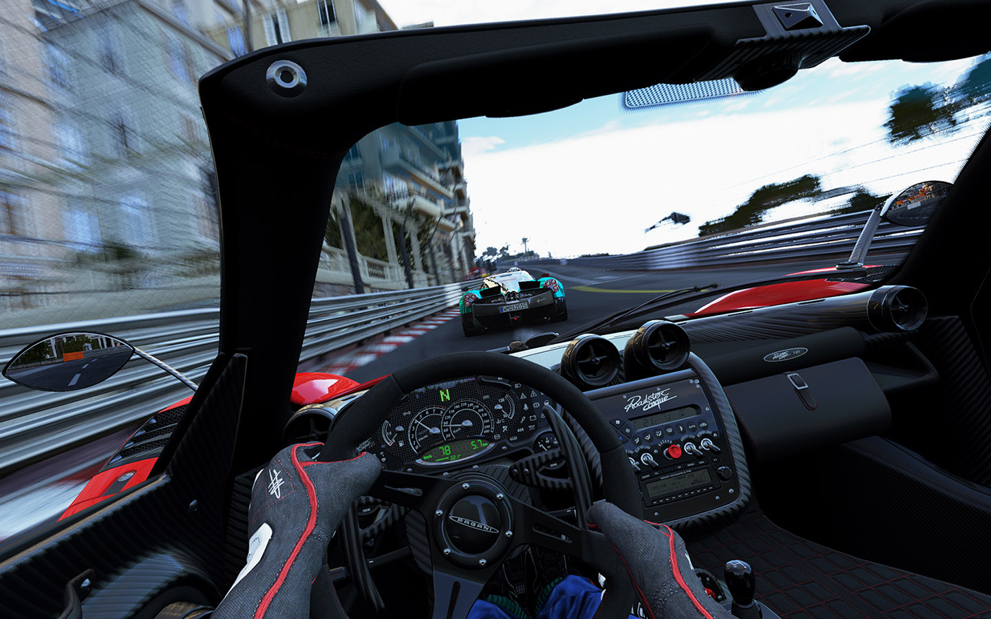 Racing video game screenshot.