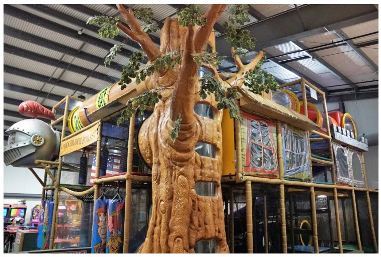 Photo of indoor forest playground at Woodloch