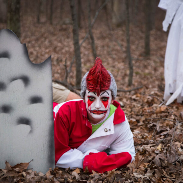 A character at one of the spooky Poconos happenings.