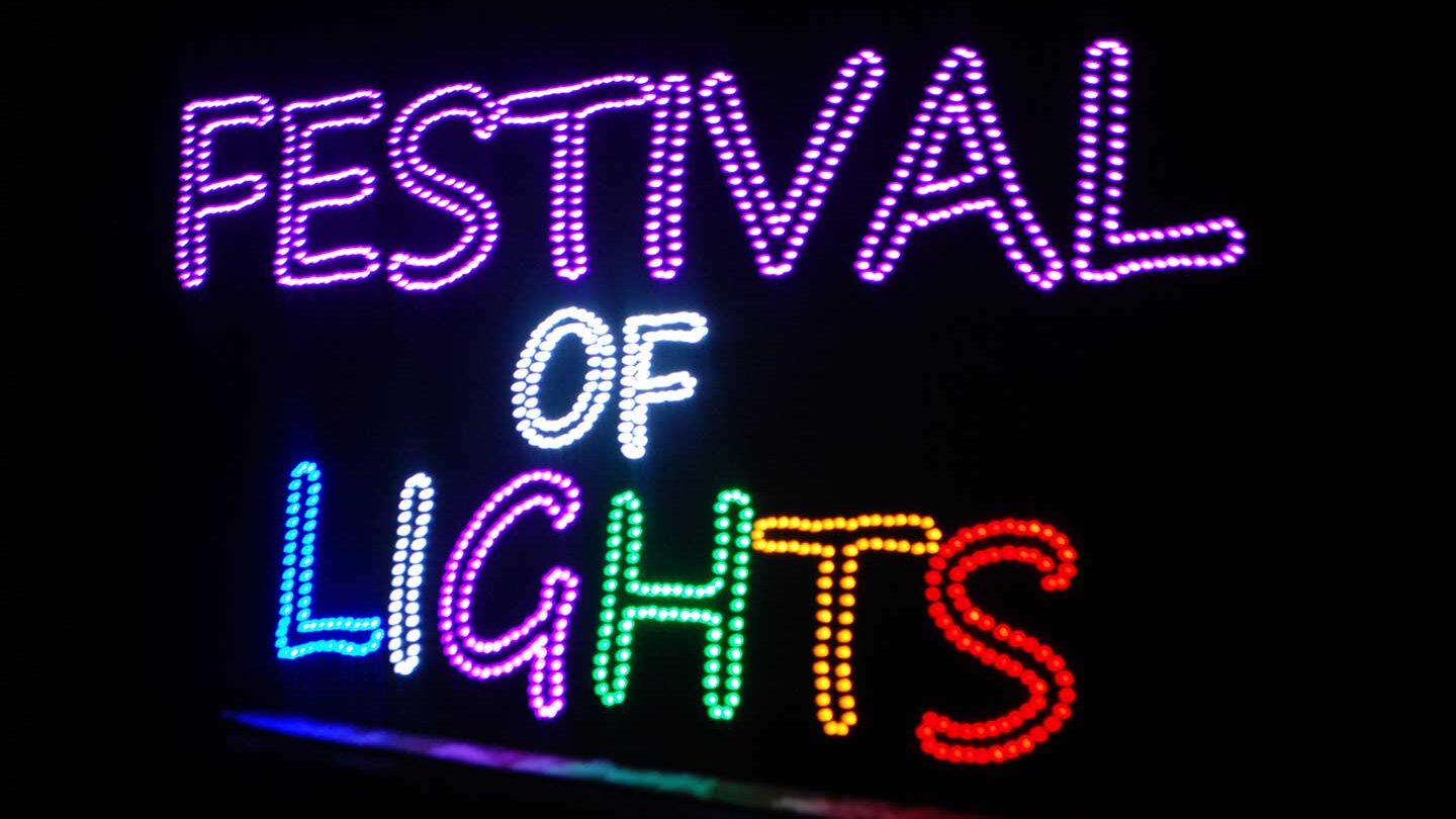 Festival of Lights sign.