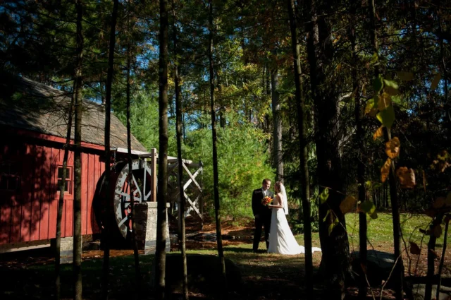 If there is one thing true in life, it’s that The Mill is the perfect location for first looks! 🤩 #woodloch #wedding #woodlochresort #firstlook #potraits #weddingpotraits #poconos #poconomtns #fyp