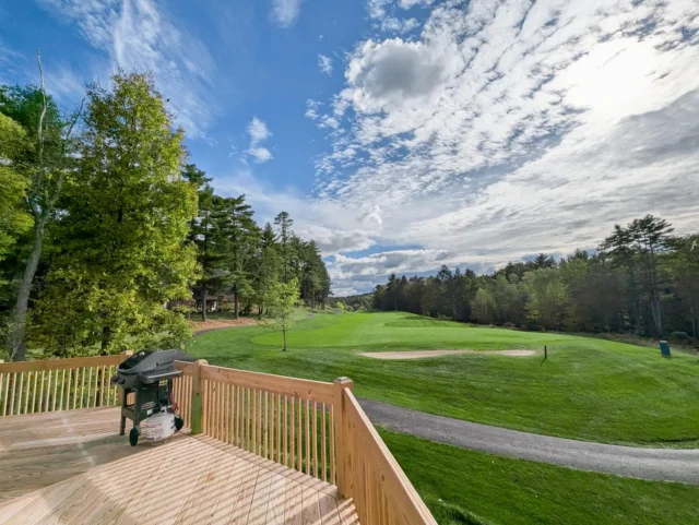 Home away from home - but with better views! ☀️ can you picture yourself here at the Springs with this view of the Pocono Mountains? #woodloch #vacationrentalhomes #golfresort #mywoodlochstory #poconomtns